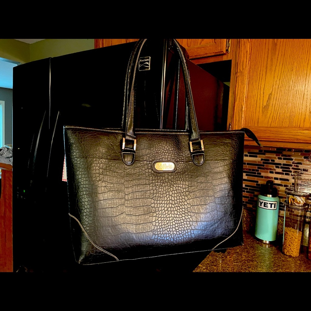 Bob Mackie Bag.  Good Condition.  Large Black bag